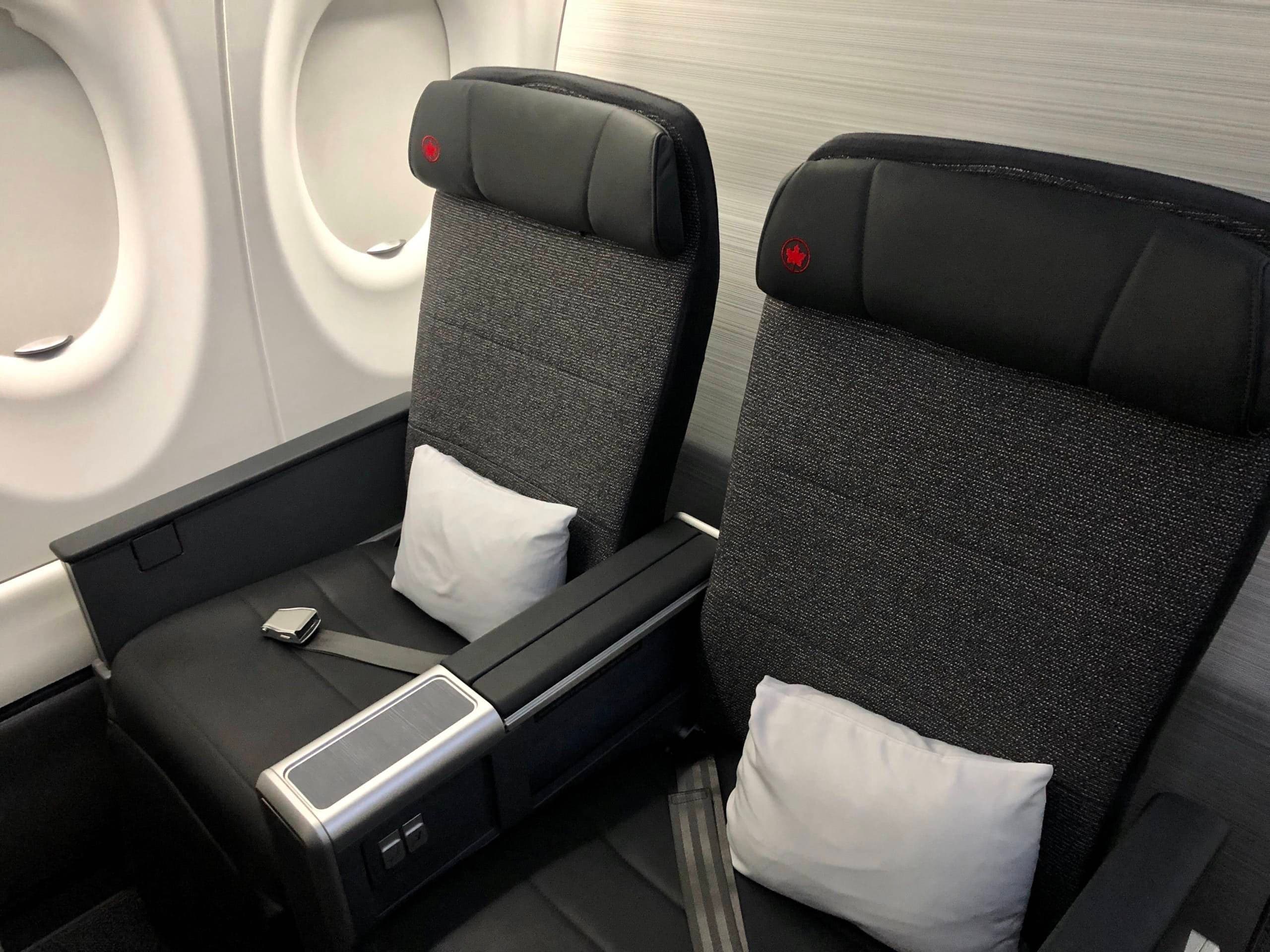 Air Canada Airbus A220-300 Air Canada Business Class cabin photo