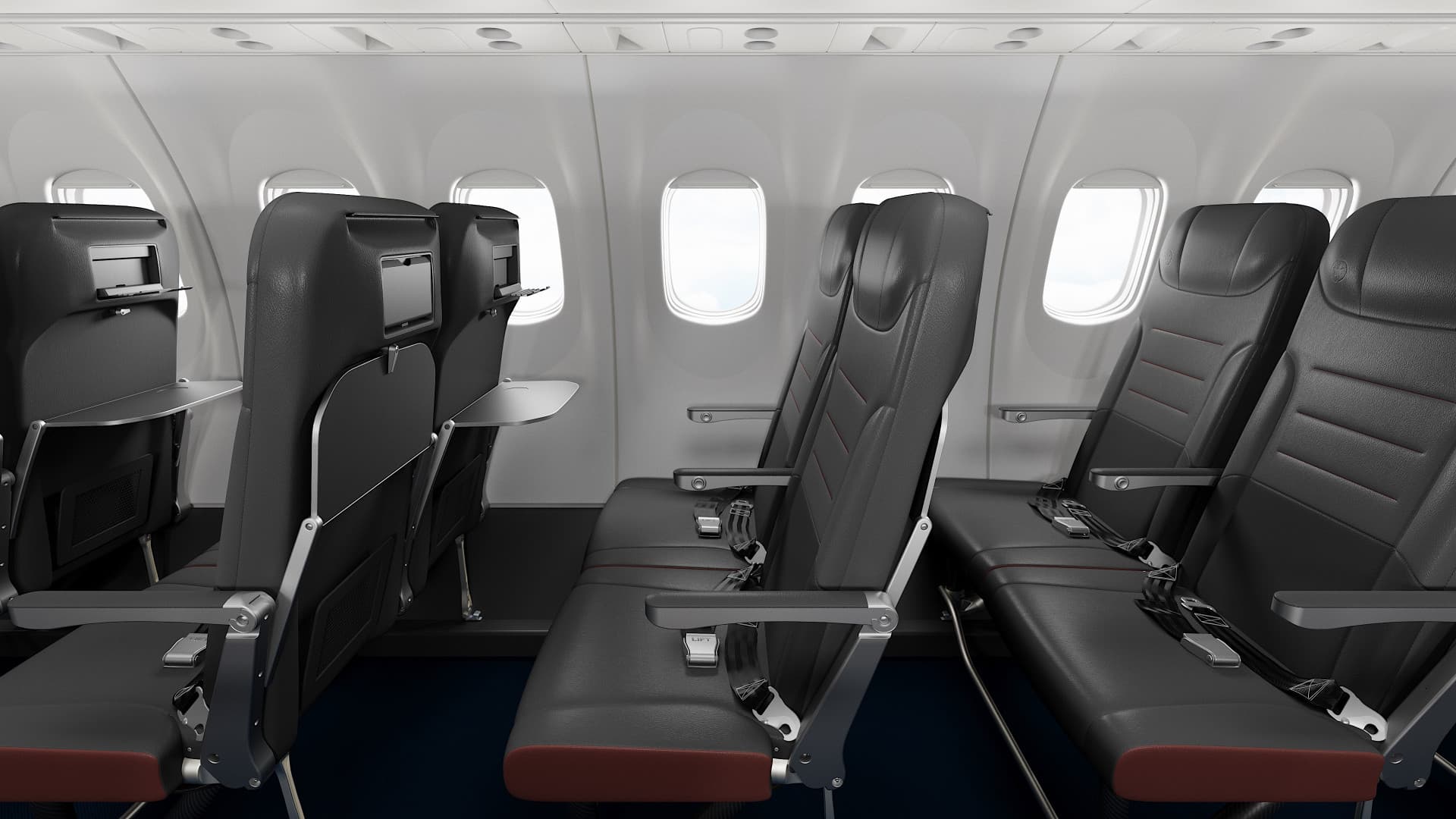 Air Canada De Havilland Dash 8-400 (Q400) Air Canada Economy cabin photo